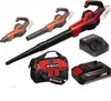 A collection of Einhell leaf blower components and accessories laid out on a white background. Produktbild-Vorschau