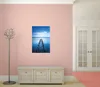 Wallario Poster - Rustikaler Holzsteg im blauen See, Produktbild-Vorschau 3