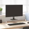 vidaXL Stojan na monitor bílý 80x20x8 cm z tvrzeného skla a Náhled obrázku produktu 2