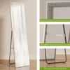 A full-length mirror with its stand and close-up details of its features. Produktbild-Vorschau