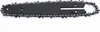 A black chainsaw guide bar with a chain, isolated on a white background. Náhľad obrázku produktu