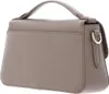 LACOSTE Pelle borsa a tracolla Flap Crossover Bag Taupe Anteprima dell’immagine prodotto 4