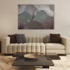 Leinwandbild Heiliger Lotus und Fächer 100x70 Feeby Grau Produktbild-Vorschau 2