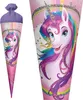 ROTH Schultüte Einhornportrait 70cm mit Glittereffekt rund Produktbild-Vorschau 3