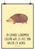 Mr. & Mrs. Panda Bild Igel Herzen DIN A0 - Gelb Pastell - Produktbild-Vorschau 1
