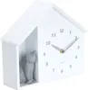 Karlsson - Wanduhr Sitting Cat - Weiß - 24.9x24.9x27cm Produktbild-Vorschau 2