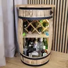 Stylový dřevěný sudový barový stůl s LED osvětlením a Náhled obrázku produktu 8