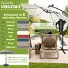 tillvex ombrellone a sbalzo in alluminio Beige LED Solar Ø Anteprima dell’immagine prodotto 5