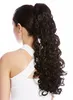 WIG ME UP Zopf Pferdeschwanz Voluminös Locken Dunkelbraun Produktbild-Vorschau 2