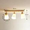 LED Deckenleuchte Holz 3-Flammig – Modern Deckenlampe mit Produktbild-Vorschau 10