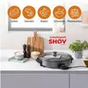 SHOV XL elektrická párty pánev 48 cm – 1500 W, víko a Náhled obrázku produktu 12