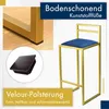 Sgabello da bar 84 cm nero con schienale - Sgabello da bar Anteprima dell’immagine prodotto 4