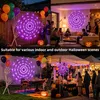 Halloween-Spinnennetz mit 70 LED-Lichtern, 8 Modi, Produktbild-Vorschau 3