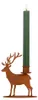 Clayre & Eef, portacandele a forma di renna, color marrone, Anteprima dell’immagine prodotto 4