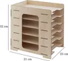 Großer Dokumenten-Organizer aus Sperrholz, 32x23 cm Produktbild-Vorschau 4