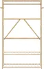 vidaXL Wieszak na ubrania z półkami 110x40x175 cm bambusowy Podgląd zdjęcia produktu 2