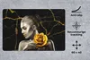MuchoWow® Schreibtischunterlage Frauen - Rosen - Gold - Produktbild-Vorschau 2