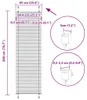 vidaXL Plisovaná roleta krémová 65x200 cm šířka látky 64,4 Náhled obrázku produktu 7