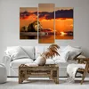 Bild auf Leinwand - Leinwandbild - Löwe Sonne Landschaft - Produktbild-Vorschau 6
