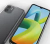 A transparent phone case is shown next to a smartphone. Produktbild-Vorschau