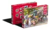 Two puzzle boxes are shown, one in the foreground and one slightly behind and to the left. The foreground box displays a colorful image of a flower market scene. The box behind it is red and shows smaller images and text. Podgląd zdjęcia produktu