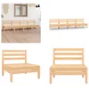 vidaXL 4 tlg. Garten Lounge Set Kiefer Massivholz - Produktbild-Vorschau 1