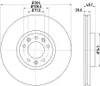 2 Bremsscheiben innenbelüftet Ø 71 mm 28 mm HELLA für u.a. Produktbild-Vorschau 9