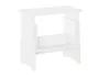 A white step stool with a shelf. Produktbild-Vorschau