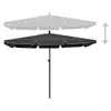 vidaXL Slunečník se stožárem 210x140 cm antracitový Náhled obrázku produktu 2