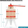 Wiltec Set 12L Obstpresse aus Buchenholz inkl. Presstuch Produktbild-Vorschau 7