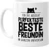 Kaffee-Tasse Für die absolut perfekteste beste Freundin im Produktbild-Vorschau 2