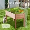 SucceBuy vyvýšený záhon z, 120 x 57 x 76 cm, drevený Náhľad obrázku produktu 6