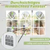 QEENTOE, gazebo da giardino 3x6 metri, bianco, tenda in Anteprima dell’immagine prodotto 5