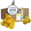 A product image showing a box of bird food balls with birds on them. Produktbild-Vorschau