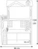 Banditen & Engel Puppenhaus aus Holz, Barbie-Haus, rosa Produktbild-Vorschau 9