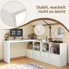 Flieks 360° schwenkbar Ecktisch, L-förmig oder gerade Produktbild-Vorschau 4