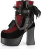 CHARADE-110 Dámske topánky DemoniaCult, Black Red , EU 39, Náhľad obrázku produktu 3