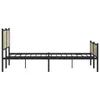 Metallbett ohne Matratze Sonoma-Eiche 200x200 cm Produktbild-Vorschau 4
