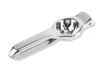 A silver manual citrus juicer on a white background. Produktbild-Vorschau