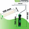 Farbroller-Set 15 cm Samtrollen 10er-Pack mit Produktbild-Vorschau 2