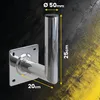 Extralink Fi 50 mm Support mural pour antenne 200 mm, acier Voir les images du produit 2