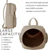 Damen Rucksack – Robust, Stilvoll und Praktisch 30623 Beige Produktbild-Vorschau 6