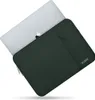 A laptop computer inside a dark green laptop sleeve. Náhľad obrázku produktu
