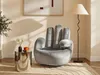 CATCHY Drehsessel in Velours - Anthrazit Produktbild-Vorschau 2