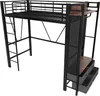 A loft bed with integrated storage and a ladder, shown against a white background. Náhled obrázku produktu