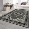 Tapis Orient gris noir classique Ornement tissé serré Poils Voir les images du produit 1