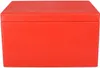 A plain red storage box with a lid. Produktbild-Vorschau