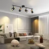 ZMH Plafonnier en bois Spot de plafond à 4 flammes GU10 Voir les images du produit 2