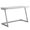 FineBuy Schreibtisch 120x55x76 cm Hochglanz Weiß / Silber Produktbild-Vorschau 6