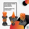Fidget Spiral 3er-Set | Schwarze Basis, rot-goldenes Produktbild-Vorschau 5